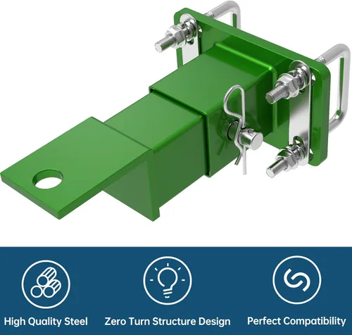 Vista 4 de Enganche trasero para cortacésped de giro cero compatible con John Deere Gas Z Trak Z224 Z225 Z245 Z425 Z445 Z465 y Z910 Z920 Z925 Z950 Z960 Z970