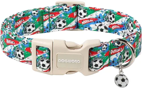 Vista 84 de DOGWONG Collar para perro de San Valentín, collar ajustable de algodón con corazón de caramelo azul, perfecto para perros pequeños a medianos