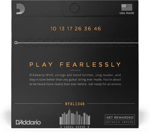 Vista 2 de D'Addario NYXL1046 - Cuerdas para guitarra eléctrica, niqueladas, NYXL1046 NYXL electric guitar strings deliver enhanced tuning stability, greater