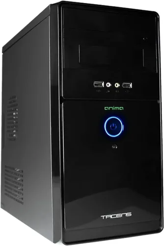 Vista 9 de Tacens 2FERROX, ATX Semi-Tower PC Case, ventilador lateral de 4.7 in, rejilla delantera, acero, negro