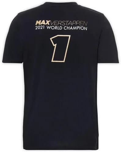 Vista 3 de Red Bull Racing F1 - Camiseta para hombre, edición especial, Max Verstappen, Champion Tribute