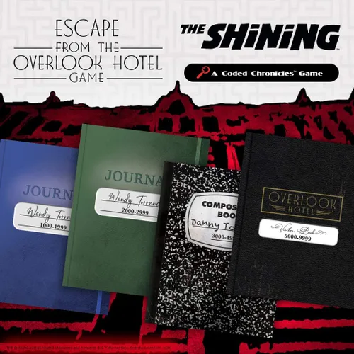 Vista 7 de USAOPOLY El resplandeciente escape de The Overlook Hotel Un juego de crónicas codificadas