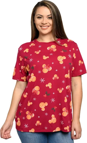 Vista 4 de Disney Camiseta de talla grande para mujer, diseño de Mickey Minnie Mouse, 2x