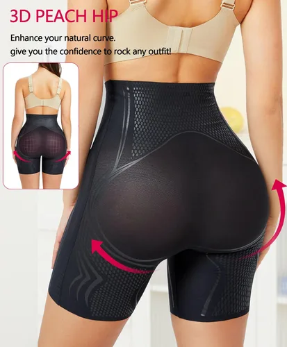 Vista 2 de Gotoly Faja moldeadora para mujer, con control de abdomen, sin costuras, levantamiento de glúteos, cintura alta, moldeador de cuerpo, moldeador
