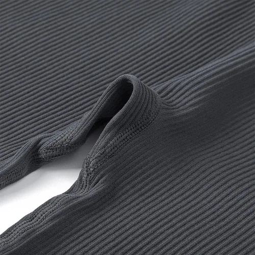 Vista 7 de SUUKSESS - Leggings sin costuras acanaladas para mujer, pantalones de entrenamiento de cintura alta para gimnasio y yoga