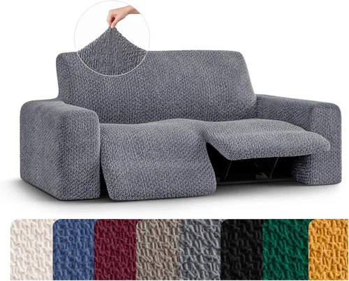 Vista 16 de PAULATO BY GA.I.CO. Funda reclinable – Funda de ajuste suave – Protector elástico de muebles reclinables de 1 pieza – Tela de terciopelo lavable a