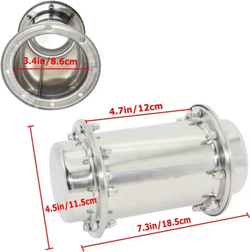 Vista 3 de SoClaay Time Capsule - Contenedor de cápsula de acero inoxidable anticorrosión, resistente al agua, contenedor de bloqueo duradero para regalo