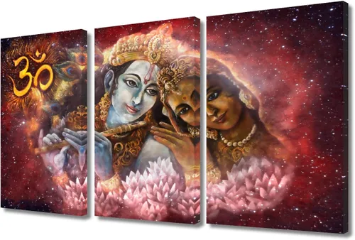 Vista 15 de TUMOVO Arte de pared de Dios hindú para sala de estar, lienzo de Ganesha, arte de pared de escultura de elefante, cuadros modernos, arte