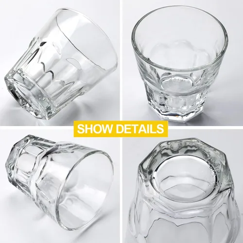 Vista 3 de Vasos apilables Rock Bar de 4.5 onzas – Juego de 8 vasos para beber