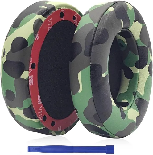 Vista 12 de Beats Studio 3 Almohadillas para los oídos, almohadillas de repuesto de piel con proteína de espuma viscoelástica, almohadillas de repuesto