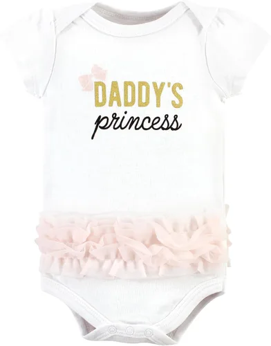 Vista 340 de Hudson Baby baby-girls Cotton Bodysuits 3-pack
