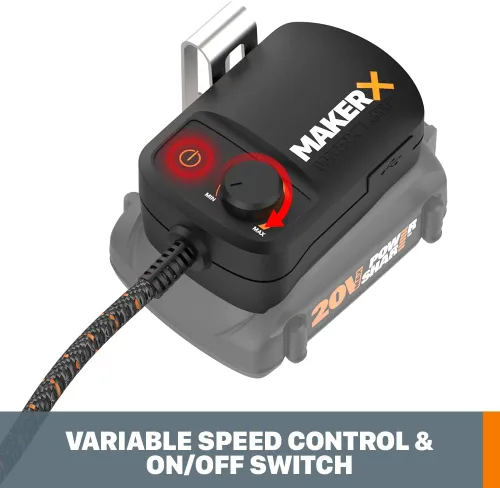 Vista 5 de Worx WA7151 20V MAKERX HubX Fuente de alimentación y adaptador de herramienta con puerto USB