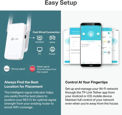 Vista 6 de TP-Link Extensor WiFi AC1200, Mejor Elección de Presupuesto 2023 de Engadget, Amplificador de Señal de 1.2Gbps para el Hogar, Doble Banda