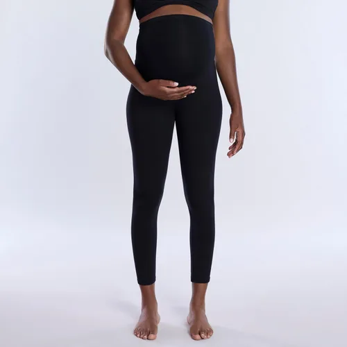 Vista 2 de Motherhood Maternity - Leggings elásticas para mujer, longitud completa, Secret Fit, para el vientre durante el embarazo Negro