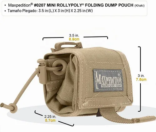 Vista 3 de Maxpedition Rollypoly MM bolsa para desechos plegable., Verde, talla única