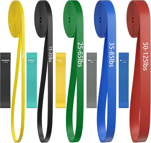 Vista 8 de Pull Up Bands, Resistance Bands Set, Exercise Workout Bands for Men & Women, Ideal for Body Stretching, Physical Therapy and Muscle Training