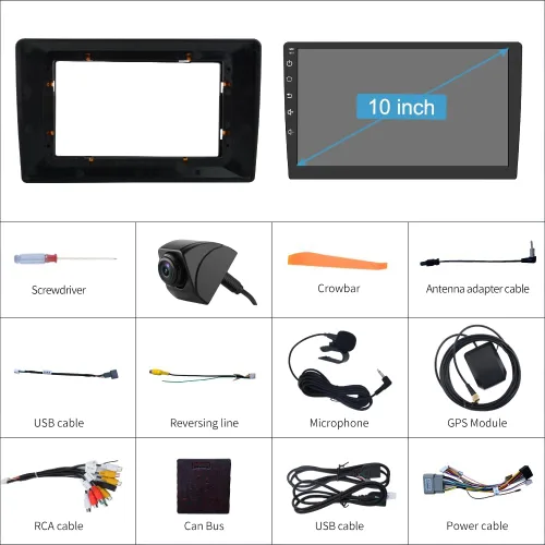 Vista 8 de AWESAFE Radio de coche estéreo Android 13 para Jeep Wrangler JK 2007-2018 Dodge Ram 1500 2500 2009 2010 2011 2012 Grand Cherokee con CarPlay Android