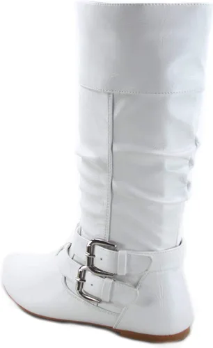 Vista 2 de Forever Sonny-54 - Botas de equitación para mujer con hebilla y puntera redonda
