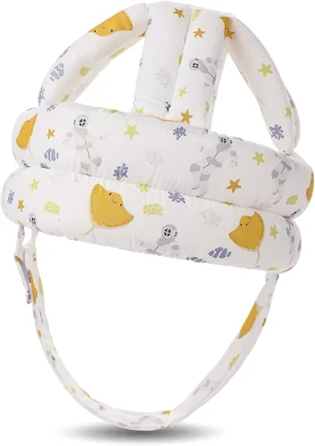 Vista 16 de Protector de cabeza de bebé para gatear caminando, casco de bebé ajustable sin golpes y cojín suave, gorra de seguridad infantil para niños que