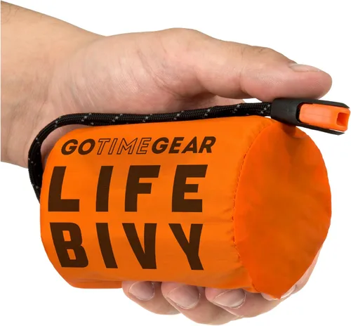 Vista 15 de Go Time Gear Life Bivy Emergency Survival Sleeping Bag Thermal Bivy - Use as Emergency Bivy Sack, Survival Sleeping Bag, Mylar Emergency Blanket