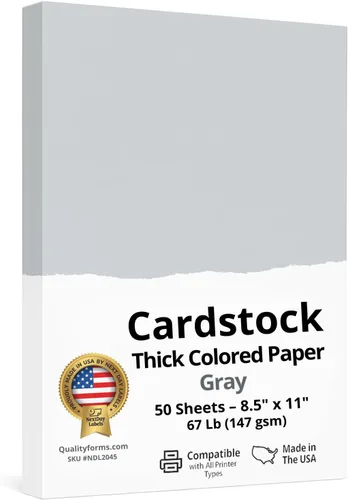 Vista 22 de NextDayLabels Papel de cartulina de color, 50 hojas, "8-1/2" x 11"", color crema, 67 libras (147 gsm), papel de color grueso para manualidades
