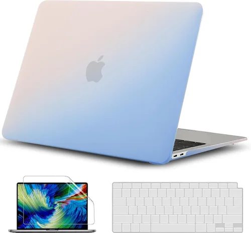 Vista 9 de GVTECH Funda para MacBook Air de 13 pulgadas (2010-2017) A1369 A1466 carcasa rígida de plástico, carcasa negra