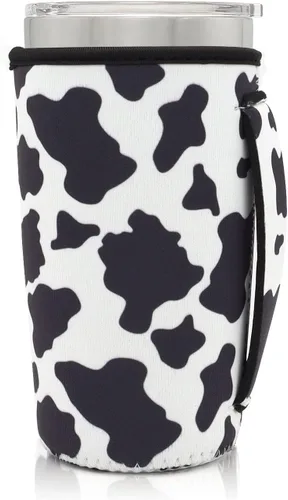 Vista 100 de Fundas Aislantes de Neopreno Portavasos con Asa para Vasos Tumbler de 20oz, Funda Reutilizable para Café Helado Para Tazas de Café de 30oz - 32oz