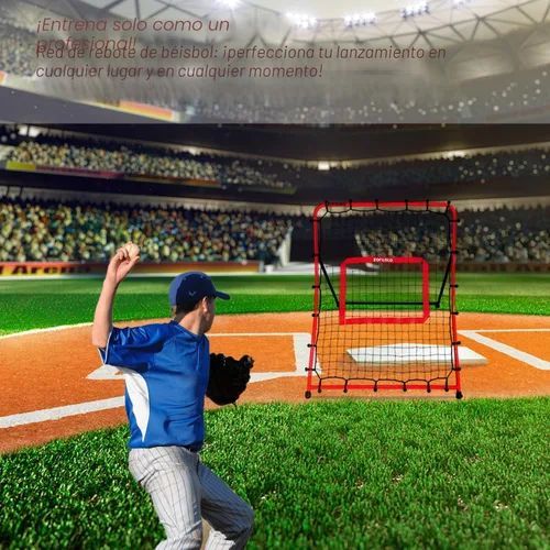 Vista 7 de Zonlolo Baseball Pitchback Net, Rebounder Net, Pitching Return Trainer,Three Angles Without Adjusting, Perfect for Solo Playing Catch