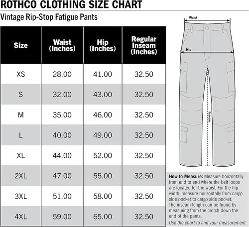 Vista 5 de Pantalón antifatiga clásico RS Vietnam Rothco