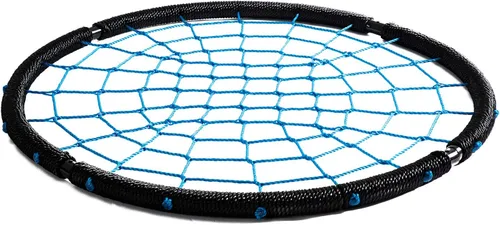 Vista 4 de Wonline Columpio para árbol de telaraña de 40 pulgadas, capacidad de peso de 330 libras, columpio de red para interiores y exteriores para niños