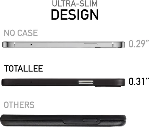 Vista 2 de totallee Funda delgada para iPhone 13, la más delgada y minimalista para Apple iPhone 13 (2021) (negro escarchado)