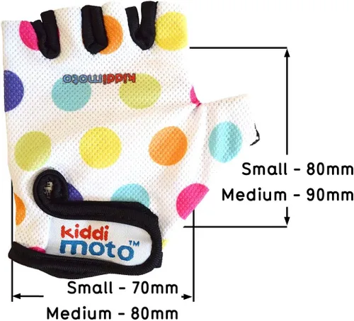 Vista 2 de Kiddimoto Guantes de bicicleta antideslizantes para niños y niñas, guantes de ciclismo sin dedos para niños de 2 a 8 años, guantes de ciclismo sin