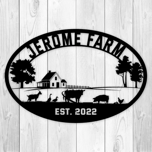 Vista 11 de Letreros de metal personalizados con nombre, letras con monograma, decoración de pared, letrero de apellido familiar personalizado para decoración