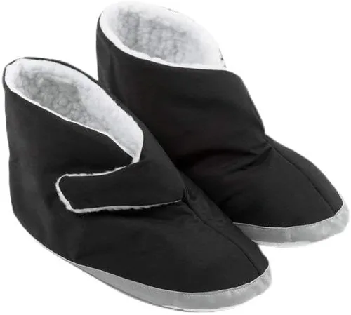 Vista 6 de Comfort Finds Botas de edema para hombre, extra anchas y espaciosas, para pies hinchados, suaves y ajustables para piel sensible y alivio de pies