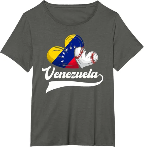 Vista 89 de Camiseta de béisbol venezolana con diseño de corazón y bandera de Venezuela, Negro
