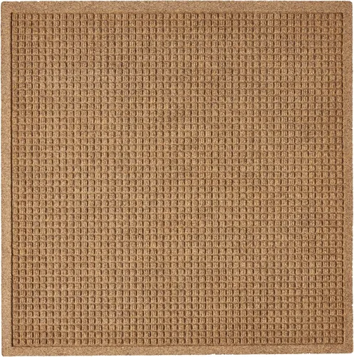 Vista 9 de Hudson Exchange (35 x 35 pulgadas, rojo/negro) - Tapete cuadrado de entrada con rascador de moda