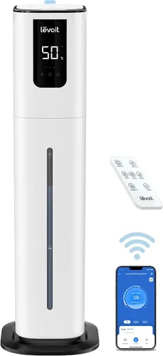 Vista 2 de LEVOIT Humidificador inteligente OasisMist 1000S (10L) y difusor de aceite esencial LEVOIT 6L Cool Mist Top Fill