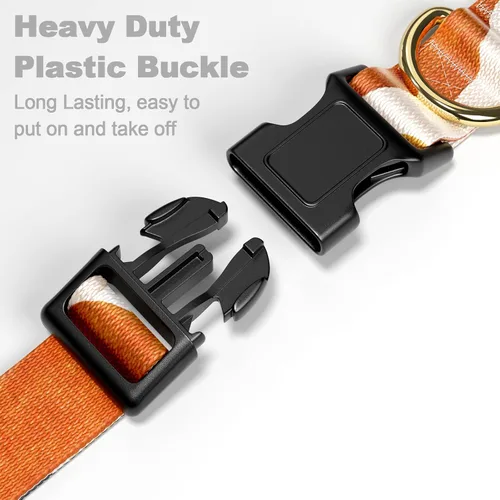 Vista 4 de Rnivvi Collar para perros pequeños, bonito collar resistente y ajustable para cachorros con hebilla de liberación rápida para machos, hembras