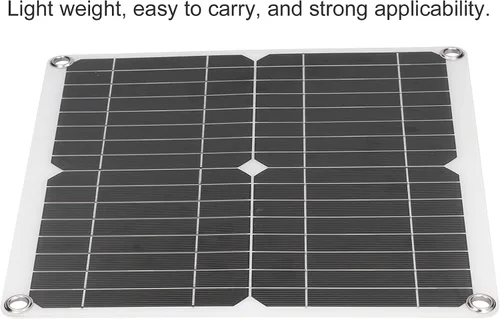 Vista 5 de Kit de panel solar de 40 W 18 V, doble puerto USB monocristalino de silicio flexible con controlador de carga solar de 60 A para ciclismo