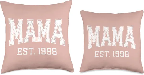 Vista 3 de Mama Est 1998 Custom Mom Personalized Mothers Day Customized Throw Pillow