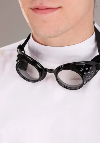 Vista 6 de Disfraz de científico loco de lujo para adultos, disfraz de científico loco, peluca, gafas