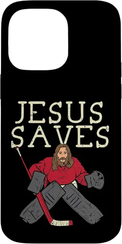 Vista 21 de Jesus Save Ice Hockey Goalie Religious Christian Goaltender Case for iPhone 17