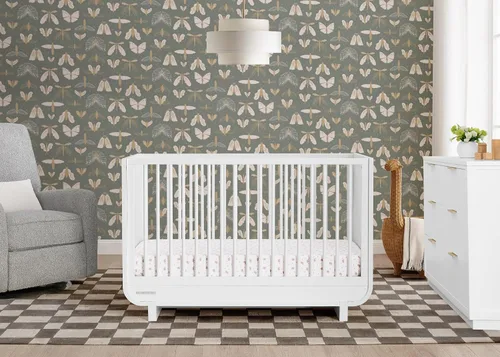 Vista 2 de Delta Children Cuna convertible 4 en 1 Rhodes - Certificado Greenguard Gold, Bianca White