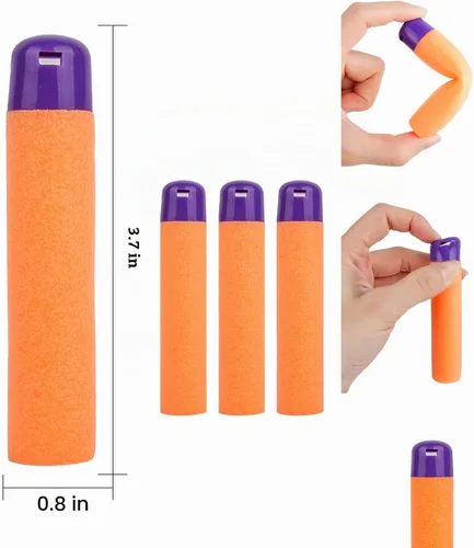 Vista 2 de Paquete de recarga de 60 dardos mega para lanzadores de dardos mega de Nerf Fortnite - Compatible con lanzadores de juguetes Nerf Mega