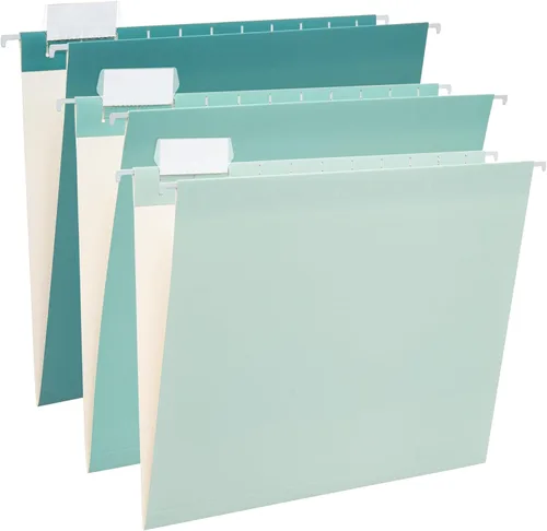 Vista 21 de Y YOMA Paquete de 6 Carpetas Colgantes con Degradado Tamaño Carta Carpetas Colgantes Decorativas Bonita Carpeta Organizadora para Gabinete