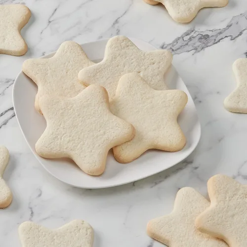Vista 2 de 50 paquetes de galletas de azúcar con forma de estrella sin nueces y sin glaseado de Smiley®