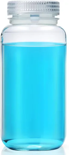Vista 28 de Tatuo 6 piezas 30 ml 1 oz botellas de reactivo de polipropileno de plástico con tapas de rosca, envases de muestra transparentes de PP con tapa