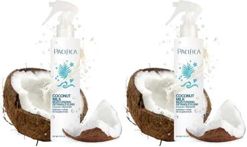 Vista 16 de Pacifica Beauty, elixir desenredante de leche de coco, aerosol desenredante, acondicionador sin dejar en acondicionador, coco, vitamina B