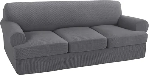 Vista 18 de Turquoize Funda para sillón con cojín en forma de T para sala de estar, funda elástica para sofá, funda suave para sillón, fundas de muebles