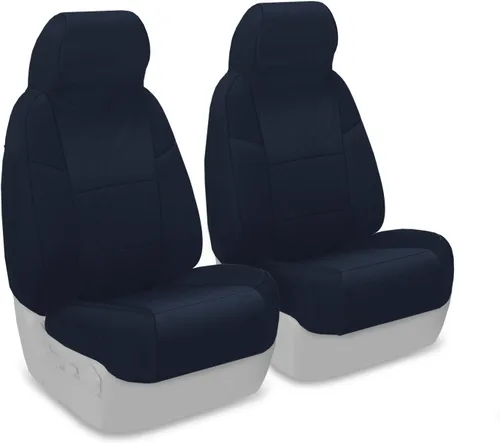 Vista 10 de Coverking Funda de asiento de ajuste personalizado para modelos selectos de Nissan Frontier, polialgodón (negro)